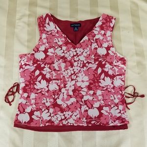 Ann Taylor Silk Floral Sleeveless Blouse - Size 14